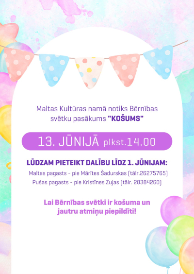 Bērnības svētku pasākums “Košums”