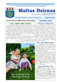 Informatīvā izdevuma "Maltas Dzirnas" jūnija numurs