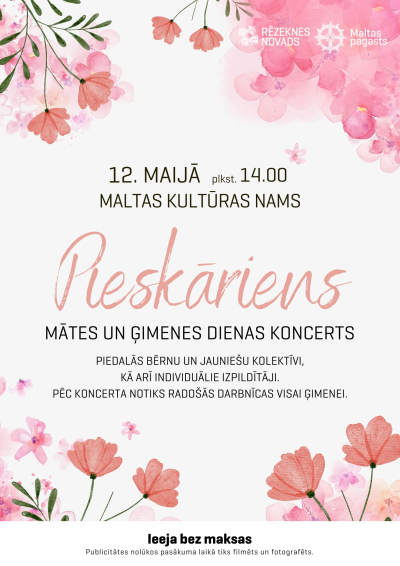 Mātes un ģimenes dienas koncerts "Pieskāriens" Maltas KN