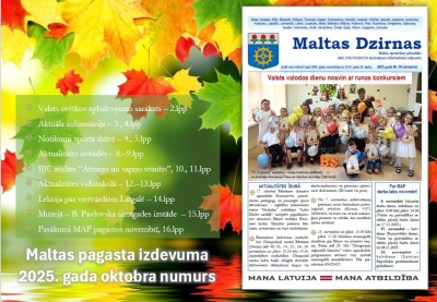 Informatīvā izdevuma "Maltas Dzirnas" oktobra numurs