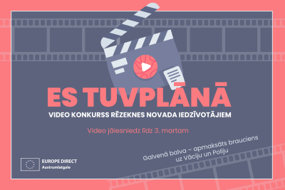 Video konkurss Rēzeknes novada iedzīvotājiem “ES tuvplānā”